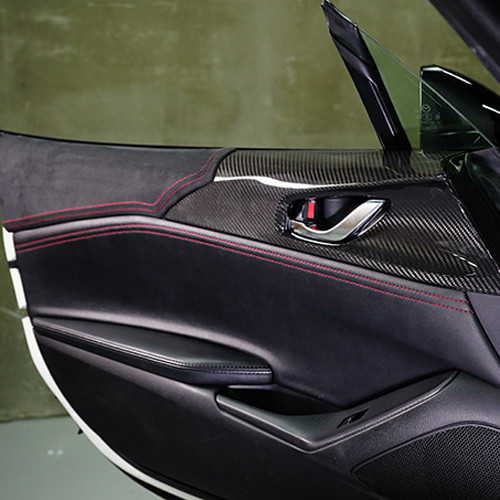 Axis Parts Carbon & Alcantara Door Upper Trims