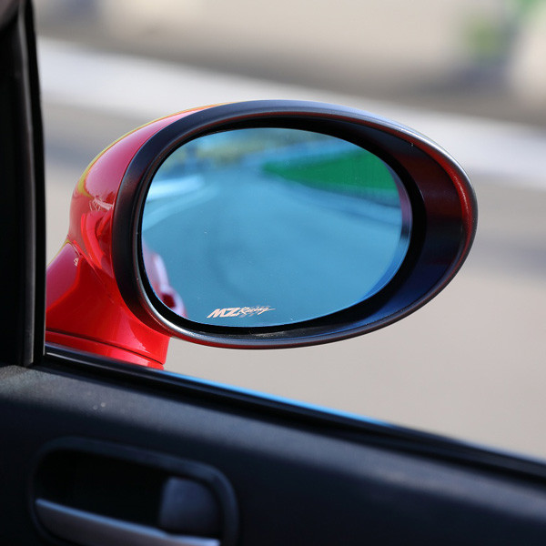 MZ Racing Wide Blue Mirrors