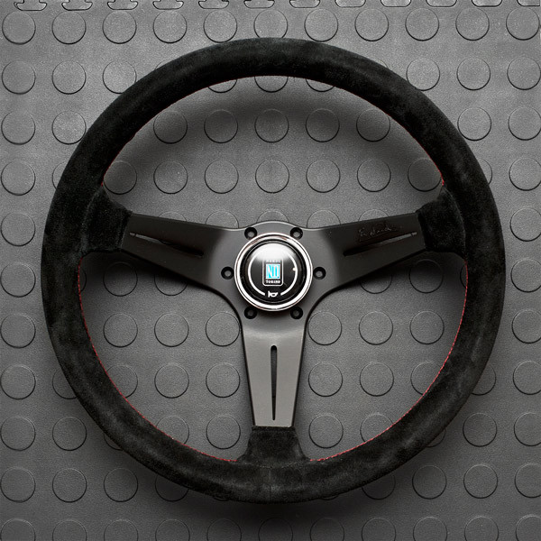 Nardi Deep Corn Steering Wheel 350MM Black Suede With Black Spokes For Miata MX5 MX-5 ALL YEARS JDM Roadster : REV9 Autosport