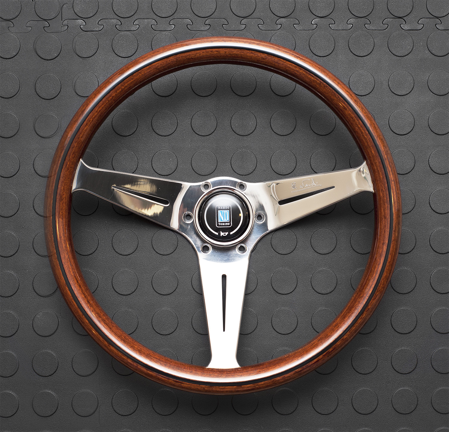 Nardi Deep Corn Steering Wheel 350MM Wood With Polished Spokes For Miata MX5 MX-5 ALL YEARS JDM Roadster : REV9 Autosport