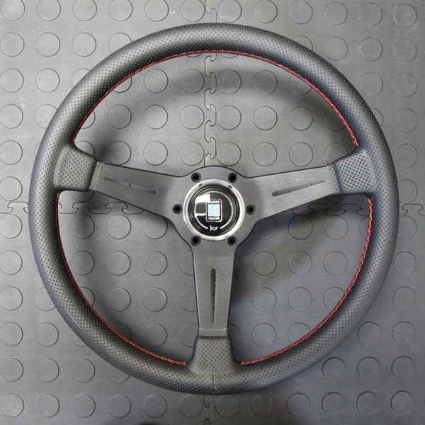 Nardi Classico Steering Wheel 360MM Black Perforated Leather With Black Spokes For Miata MX5 MX-5 ALL YEARS JDM Roadster : REV9 Autosport