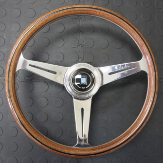 Nardi Classico Steering Wheel 360MM Wood With Polished Spokes For Miata MX5 MX-5 ALL YEARS JDM Roadster : REV9 Autosport